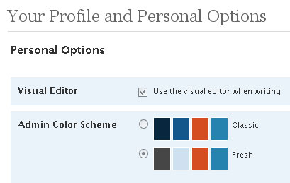 Wordpress Old Color Theme